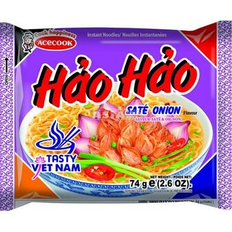 HAO HAO INSTANT NOODLES SATE ONION 74 GR ACECOOK