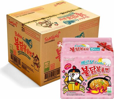 Samyang Buldak Carbonara Noodles 40 Pack - Big Box Noedels
