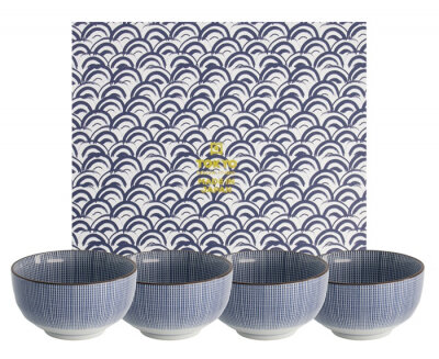 TOKYO DESIGN STUDIO- SENDAN TOKUSA 4PCS BOWL GIFTSET 12.8X6.8CM 500ML