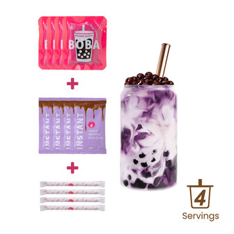 INSTANT MARBLING BOBA KIT TARO 4X60GR O&#039;SBUBBLE