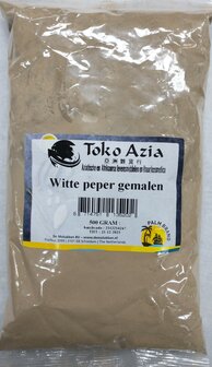 TOKIO AZIA - WITTE PEPER GEMALEN 500GR