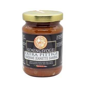 KONINGSVOGEL EXTRA PITTIGE MADAME JEANETTE SAMBAL 200GR