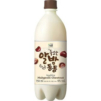 SPARKLING MAKGEOLLI CHESTNUT 6% ALC. 750ML - WOORISOOL