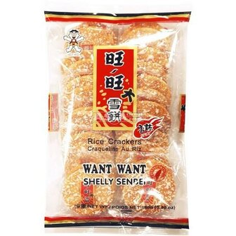 SPICY RICE CRACKERS WANT WANT 150 GRAM