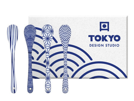 TOKYO DESIGN STUDIO - NIPPON BLUE SPOON GIFTSET 4PCS 13CM