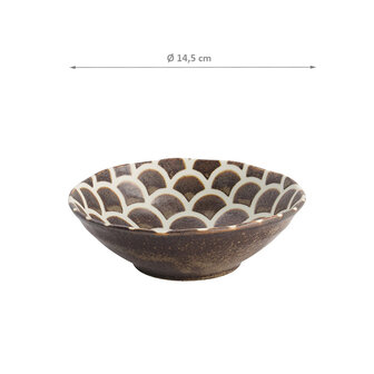 TOKYO DESIGN STUDIO - IGA MATTE MERMAID DESIGN BOWL 14.5x4.5 CM 250 ML