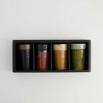 TOKYO DESIGN STUDIO - CUP GIFTSET 4PCS 5.3x8.3 CM 160 ML