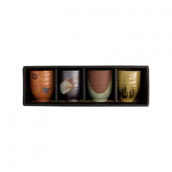 TOKYO DESIGN STUDIO - TEACUP GIFTSET 4PCS 6.7x8.3 CM 200 ML B