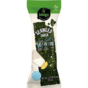 BIBIGO-SEAWEED SNACK SEA SALT 4GR