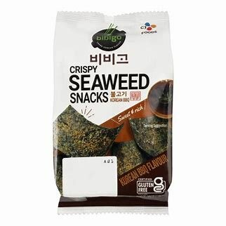 BIBIGO- CRISPY SEAWEED SNACKS BBQ 5GR