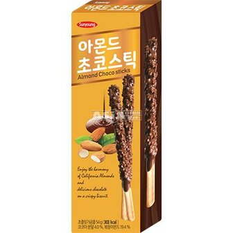 ALMOND CHOCO STICKS 54GR