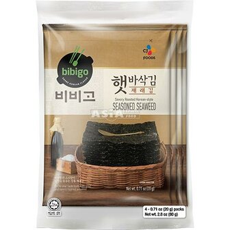 BIBIGO-SEASONED SEAWEED SESAM 20GR