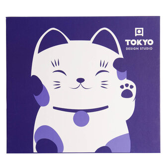 Tokyo Design Studio &ndash; Kawaii &ndash; Maneko &ndash; Blauw &ndash; Sushi Set &ndash; 6-delig &ndash; 2 Persoons