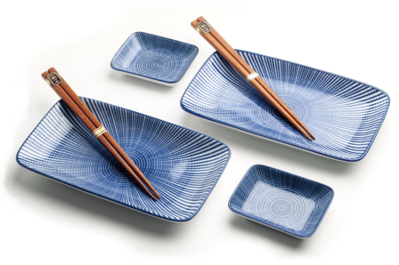 SUSHISET ORIENTAL TOKUSA 22X12,5CM|H2,5CM