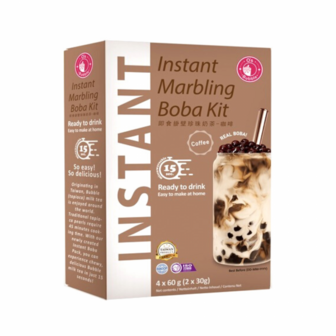 INSTANT MARBLING BOBA KIT COFFEE 4X60GR O&#039;SBUBBLE