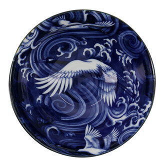 TOKYO DESIGN STUDIO - Japonism Crane Tendon Bowl 17.8x8.8cm 1000ml Blue 4/32