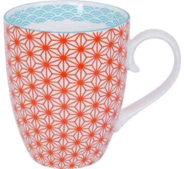 Tokyo Design Studio &ndash; Star Wave &ndash; Mok &ndash; Rood &ndash; 8.5 x 10.2cm 380ml