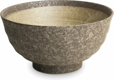 EDO JAPAN - Noodle Kommen Set - bruin/grijs - Serviesset - 4 delig - Geschikt voor 2 personen - Geleverd in een geschenkdoos! 