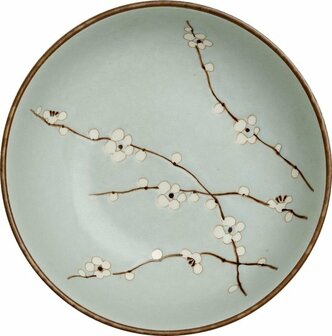 EDO JAPAN - Hana lichtgroen schaal, &Oslash;24,5 cm | H9 cm