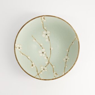 TOKYO DESIGN STUDIO - Green Soshun Bowl 17.8x7.3cm 600ml FK-8442 6/36