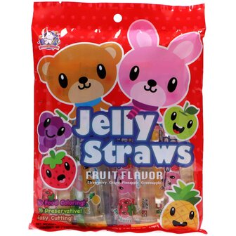 FUNNY HIPPO - JELLY STRAW 300G