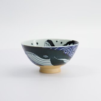 Kawaii Rice Bowl Whale 12.5x6.5cm 350ml MU-8010 10/120
