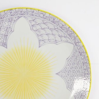 TOKYO DESIGN STUDIO - Lily Flower Plate 26x2cm Purple 21155 6/36