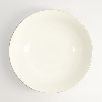 TOKYO DESIGN STUDIO - Nippon White Gold Rim Bowl 23x6.5cm 1300ml Star 3/18