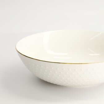 TOKYO DESIGN STUDIO - Nippon White Gold Rim Bowl 23x6.5cm 1300ml Star 3/18