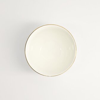 TOKYO DESIGN STUDIO - Nippon White Gold Rim Bowl 11.4x6cm 350ml Lines 6/48