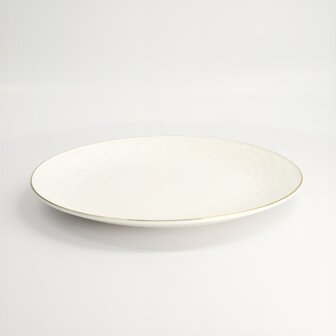 TOKYO DESIGN STUDIO - Nippon White Gold Rim Coupe Plate 28.5cm Star 3/18