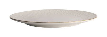 TOKYO DESIGN STUDIO - Nippon White Gold Rim Coupe Plate 25.5cm Stripe 6/48
