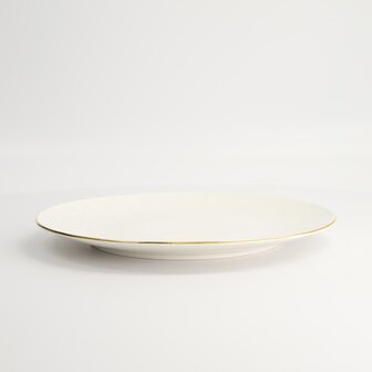 TOKYO DESIGN STUDIO - Nippon White Gold Rim Coupe Plate 25.5cm Wave 6/48