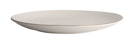 TOKYO DESIGN STUDIO - Nippon White Gold Rim Coupe Plate 30x3.4cm Stripe 1/18