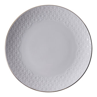 TOKYO DESIGN STUDIO - Nippon White Gold Rim Coupe Plate 30x3.4cm Stripe 1/18