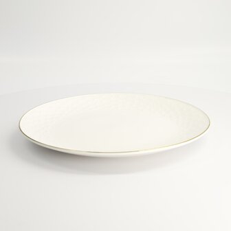 TOKYO DESIGN STUDIO - Nippon White Gold Rim Coupe Plate 30x3.4cm Star 1/18