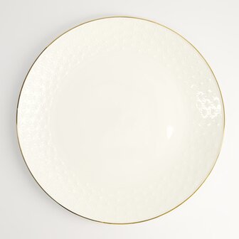 TOKYO DESIGN STUDIO - Nippon White Gold Rim Coupe Plate 30x3.4cm Star 1/18