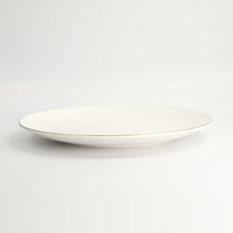 TOKYO DESIGN STUDIO - Nippon White Gold Rim Coupe Plate 30x3.4cm Star 1/18