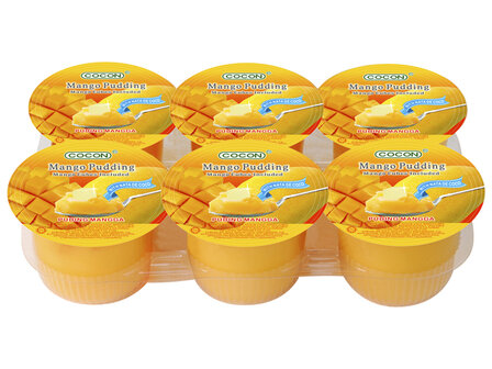 Mango Pudding Nata de Coco &amp; Cubes