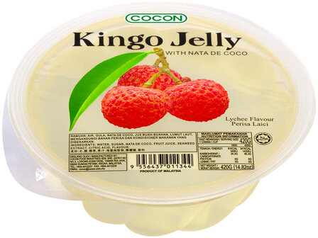 Kingo Lychee Jelly with Nata de Coco