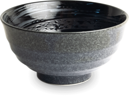 EDO JAPAN - KOM ZWART/BLAUW &Oslash;17 cm | H9 cm, 2000025