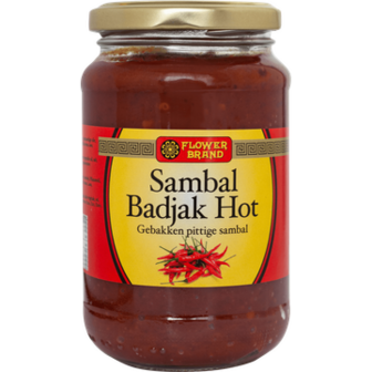 SAMBAL BADJAK HOT 375 GR FLOWER BRAND