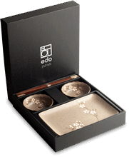 EDO JAPAN - SUSHISET ANEMOON TAUPE, 21x13,5 cm | H3 cm