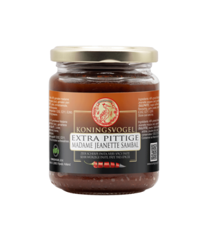 KONINGSVOGEL EXTRA PITTIGE MADAME JEANETTE SAMBAL 280GR