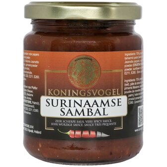 KONINGSVOGEL SURINAAMSE SAMBAL 270 GR