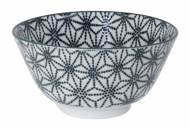 NIPPON BLACK RICE BOWL 12X6.4CM STAR