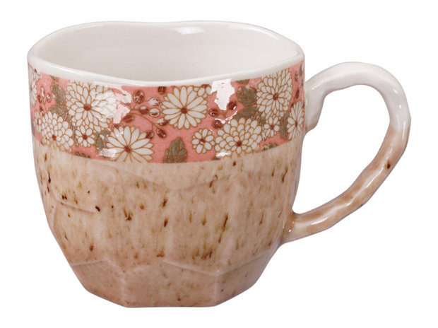 HANDMADE MUG PINK 8,7X8CM