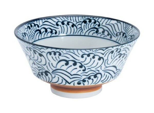 TOKYO DESIGN STUDIO - MIXED BOWLS SORI BOWL NAMI WHITE 12.8X6.5CMH