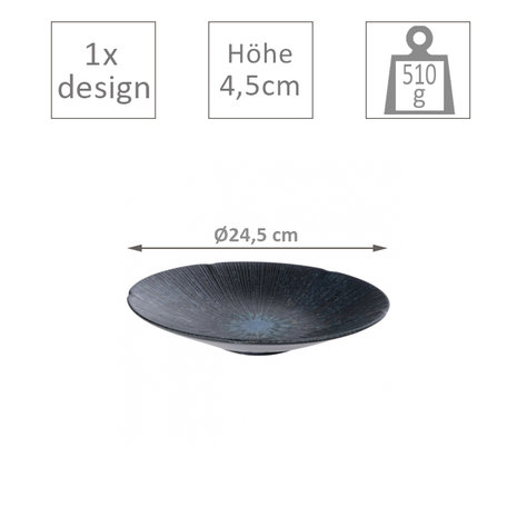 TOKYO DESIGN STUDIO - SKY BLUE DEEP PLATE 24,5X4,5CM