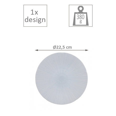 TOKYO DESIGN STUDIO - SKY WHITE PLATE 22,5CM